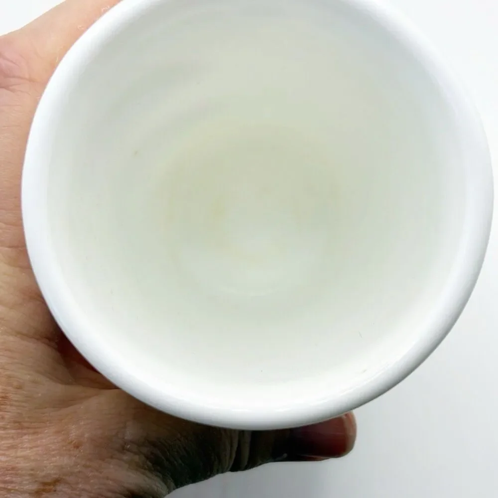 Vtg Fenton White Milk Glass Hobnail Tumbler Juice Glass Cup (2) Unmarked 4 Inch